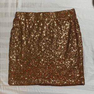 Rose Gold/Copper Sequin Skirt
